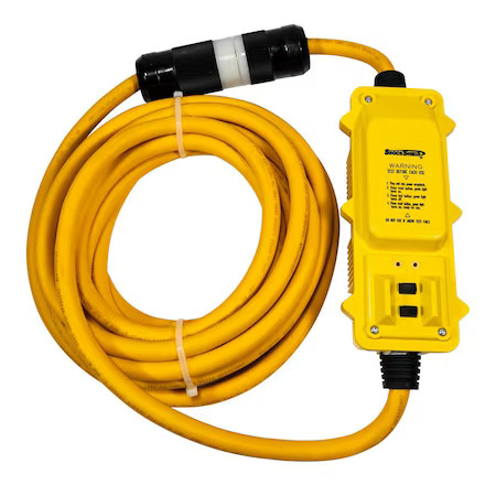 Southwire 44800020-1 Gfci, Yellow, 25 Ft, 1 Outlet, 10 Awg