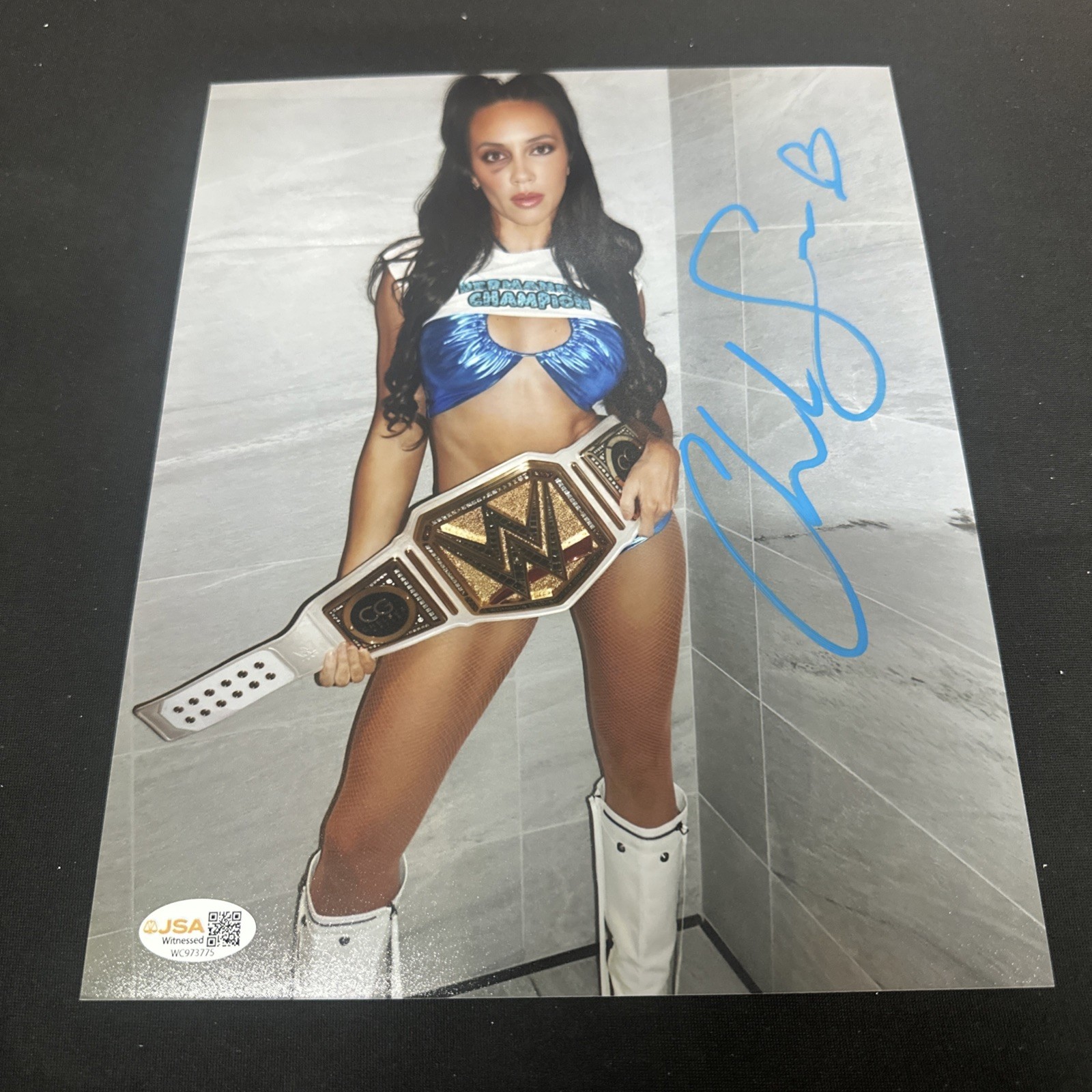Chelsea Green WWE Photo Autographed With JSA Witness COA