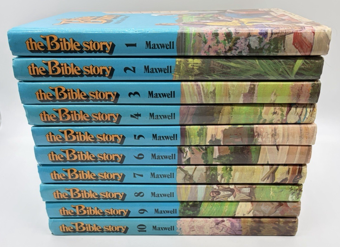 THE BIBLE STORY Books Arthur S. Maxwell Complete Set Volume 1-10 Vintage 1975-81