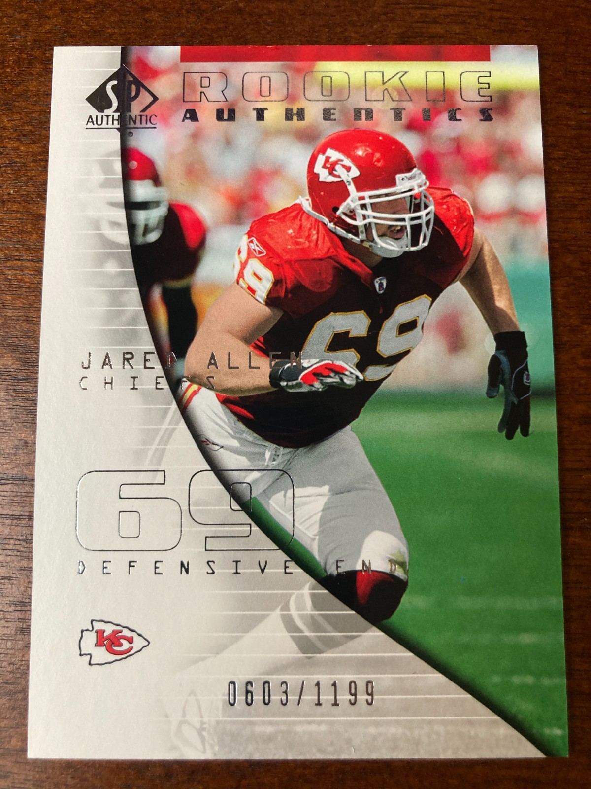 2004 Upper Deck SP Authentic Jared Allen Rookie RC /1199