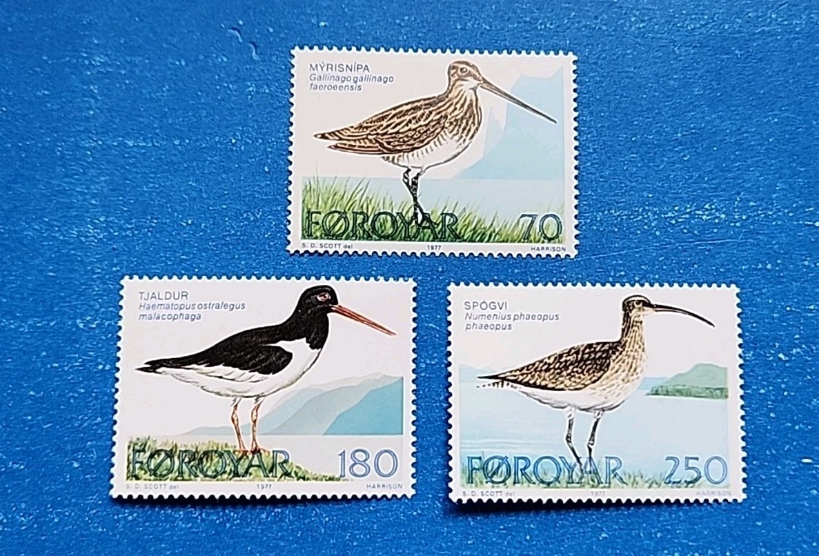 Faroe Islands Stamps, Scott 28-30 Complete Set MNH Faroe Islands Stamps, Scott 28-30 Complete Set MNH