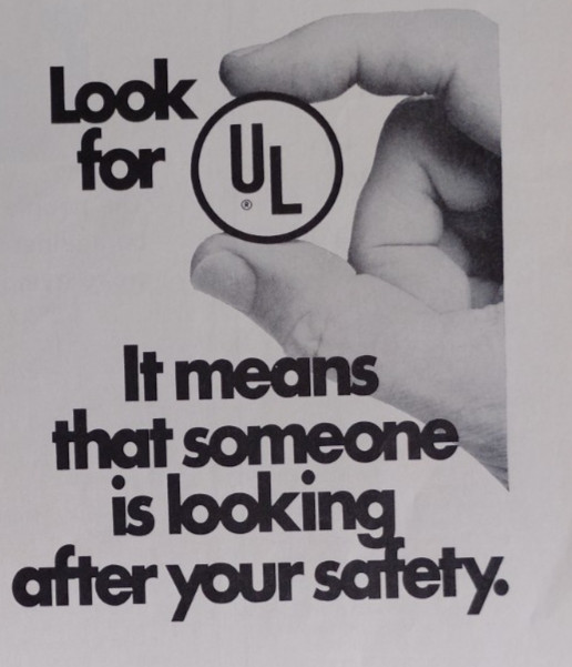 Vintage Retro 1971 Ad Underwriter\'s Laboratory Somebody Is Looking Out For You