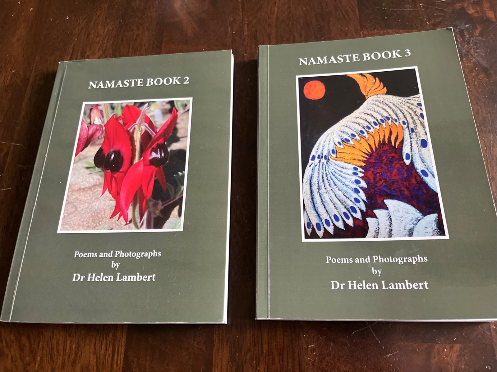 Namaste Books 2 & 3: Poems & Photographs by Dr. Helen Lambert SIGNED