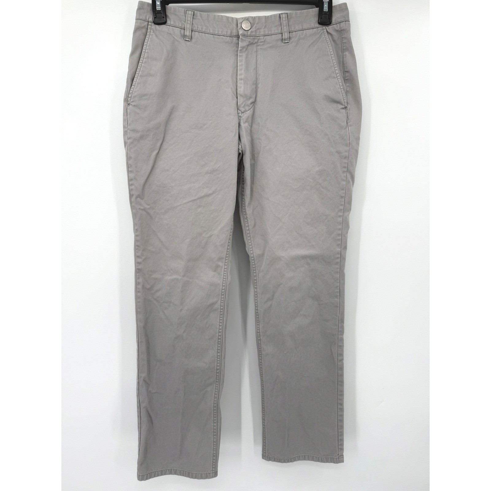 Bonobos Washed Chinos Men 32/32 Grey Straight Fit 100% Cotton Pants
