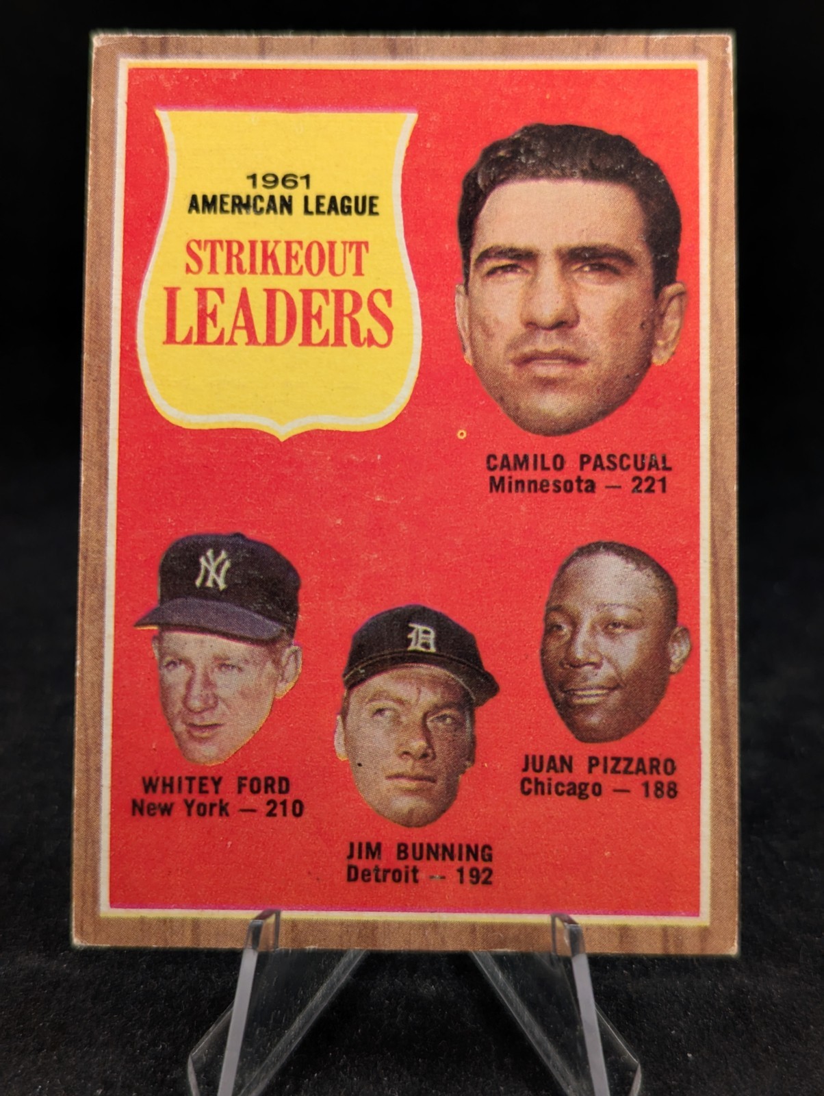 1962 Topps Set-Break # 59 Al Strikeout Leaders VG-EX 🔥 1962 Topps Set-Break # 59 Al Strikeout Leaders VG-EX 🔥
