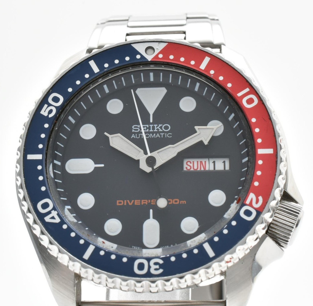 Vintage [N MINT] SEIKO Diver\'s 7S26-0020 SKX009 Pepsi 200m Mens AT Watch JAPAN