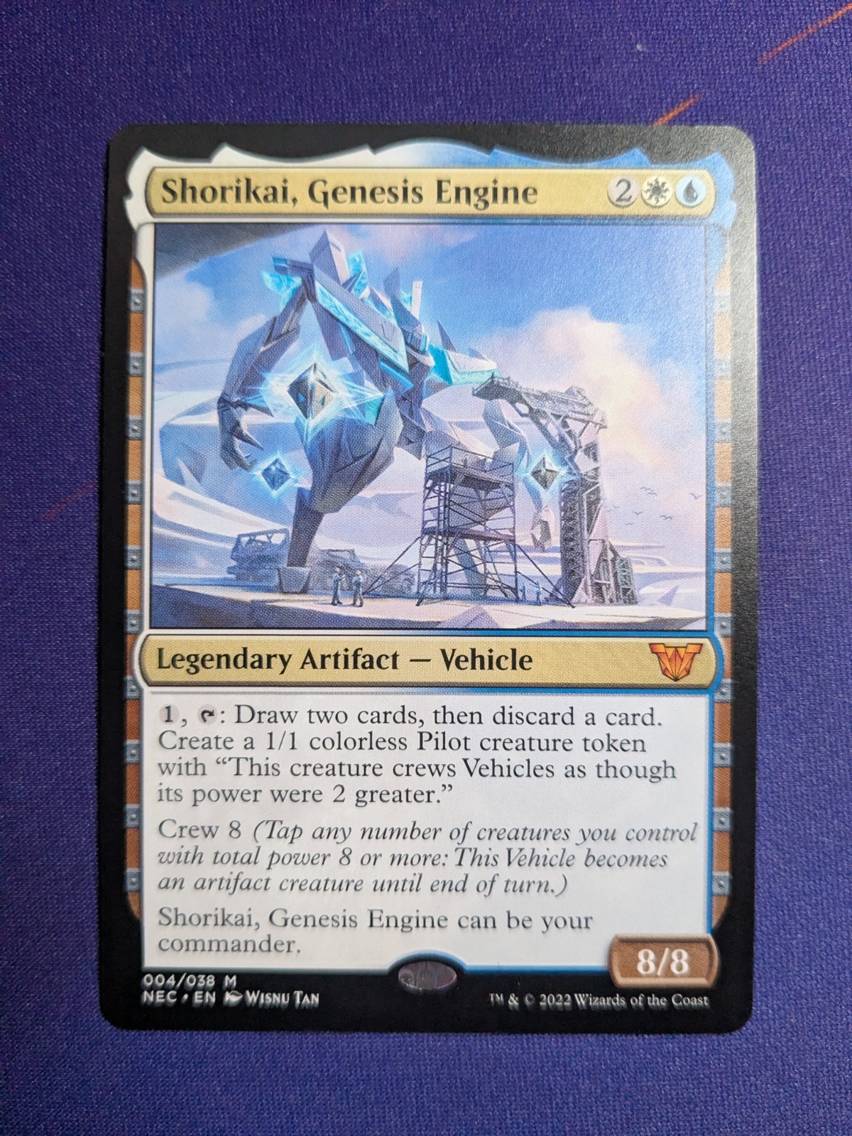 1x Shorikai, Genesis Engine - NM - Commander: Kamigawa: Neon Dynasty - NEC - 004 1x Shorikai, Genesis Engine - NM - Commander: Kamigawa: Neon Dynasty - NEC - 004