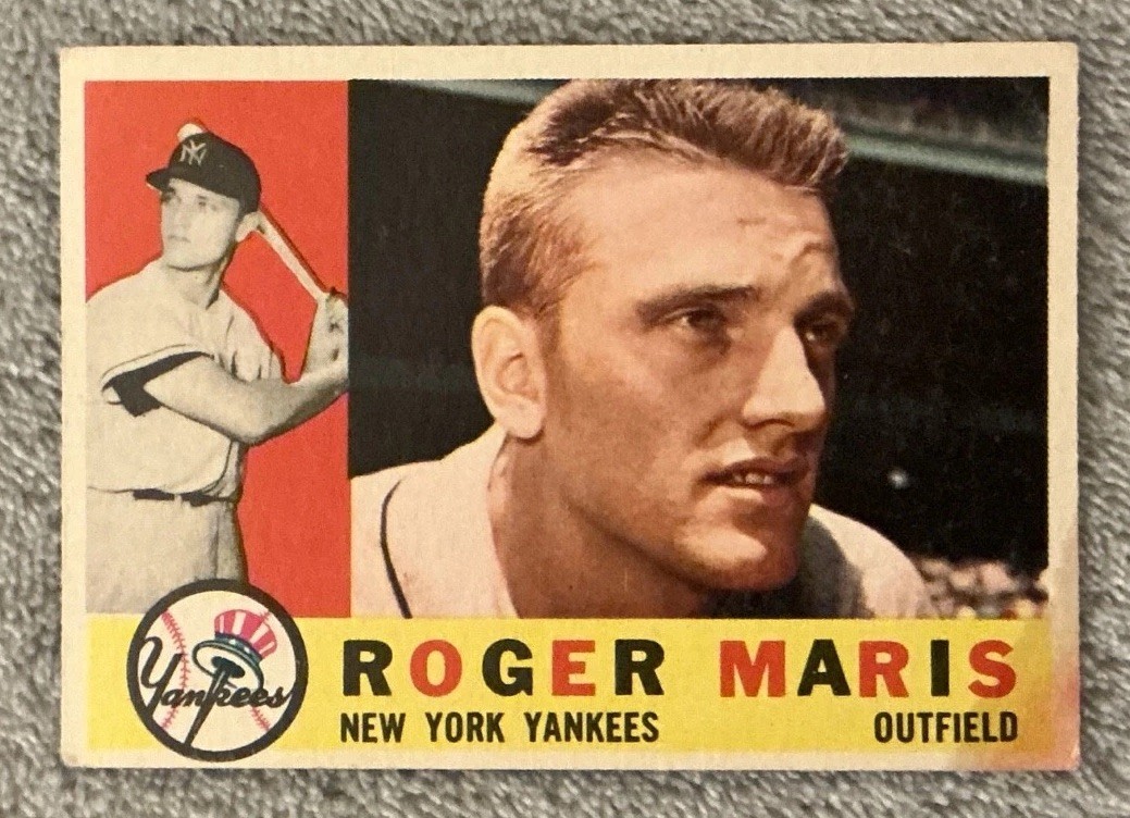 1960 Topps - Roger Maris #377 White Back - New York Yankees 1960 Topps - Roger Maris #377 White Back - New York Yankees