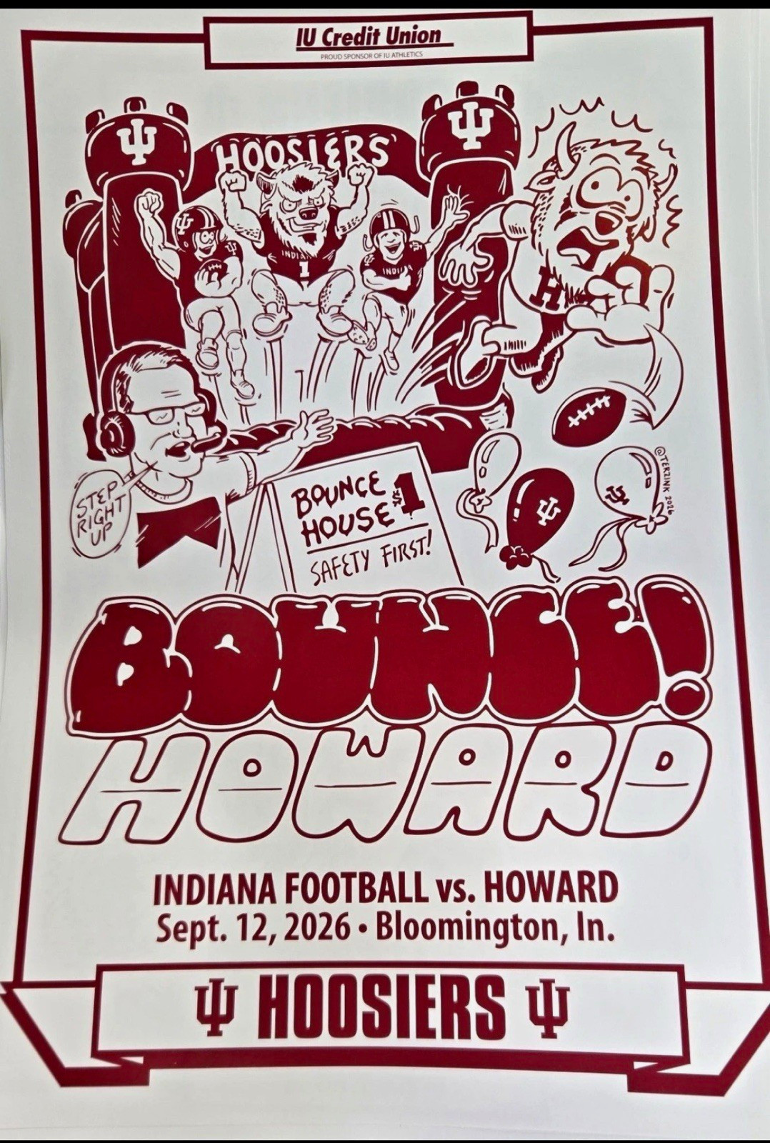 Indiana Hoosiers vs Howard 🔥🔥⚪️🔴2026 poster will ship next day Indiana Hoosiers vs Howard 🔥🔥⚪️🔴2026 poster will ship next day