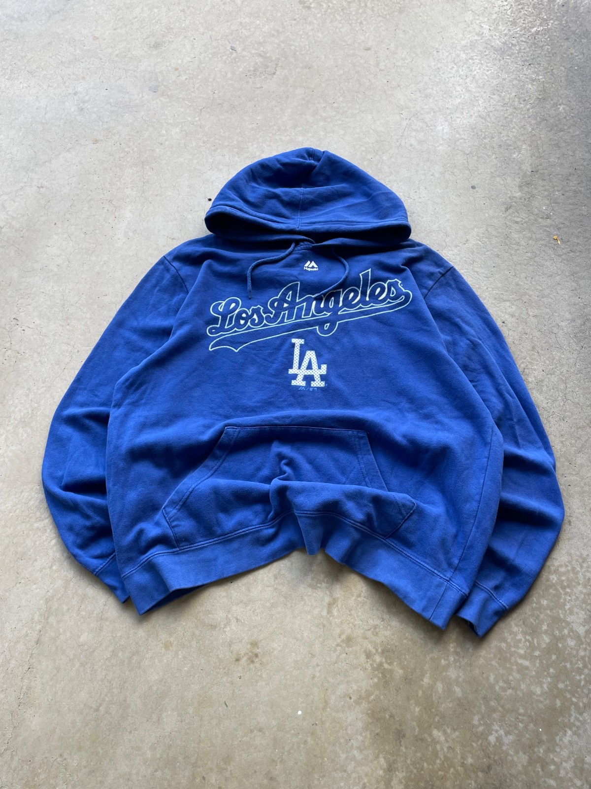 Vintage Majestic Los Angeles Dodgers Blue hoodie size L Vintage Majestic Los Angeles Dodgers Blue hoodie size L