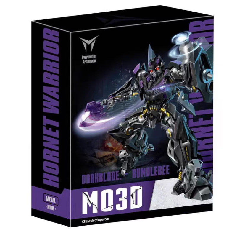 Alloy version. Darkblade M03D Hornet car robot model toy