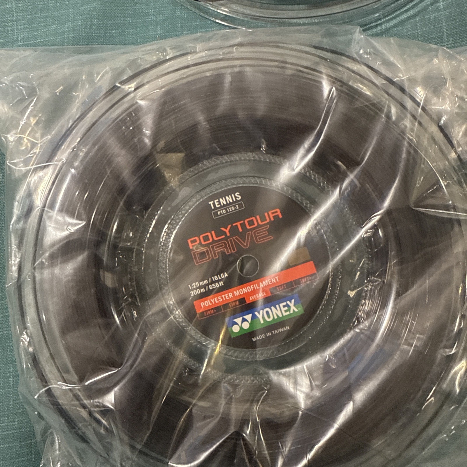 New Reel of Yonex Poly Tour Drive 1.25mm. 200M reel. $140.00 Value New Reel of Yonex Poly Tour Drive 1.25mm. 200M reel. $140.00 Value