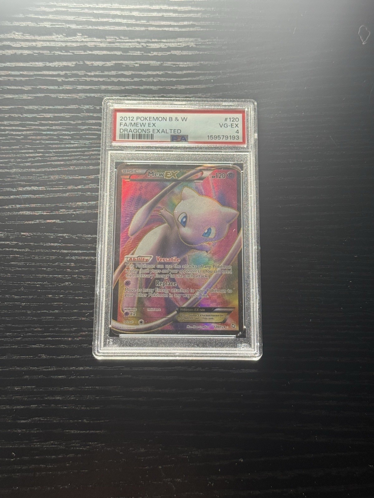 2012 Pokemon b & w Dragons Exalted FA/ Mew EX PSA 4 2012 Pokemon b & w Dragons Exalted FA/ Mew EX PSA 4
