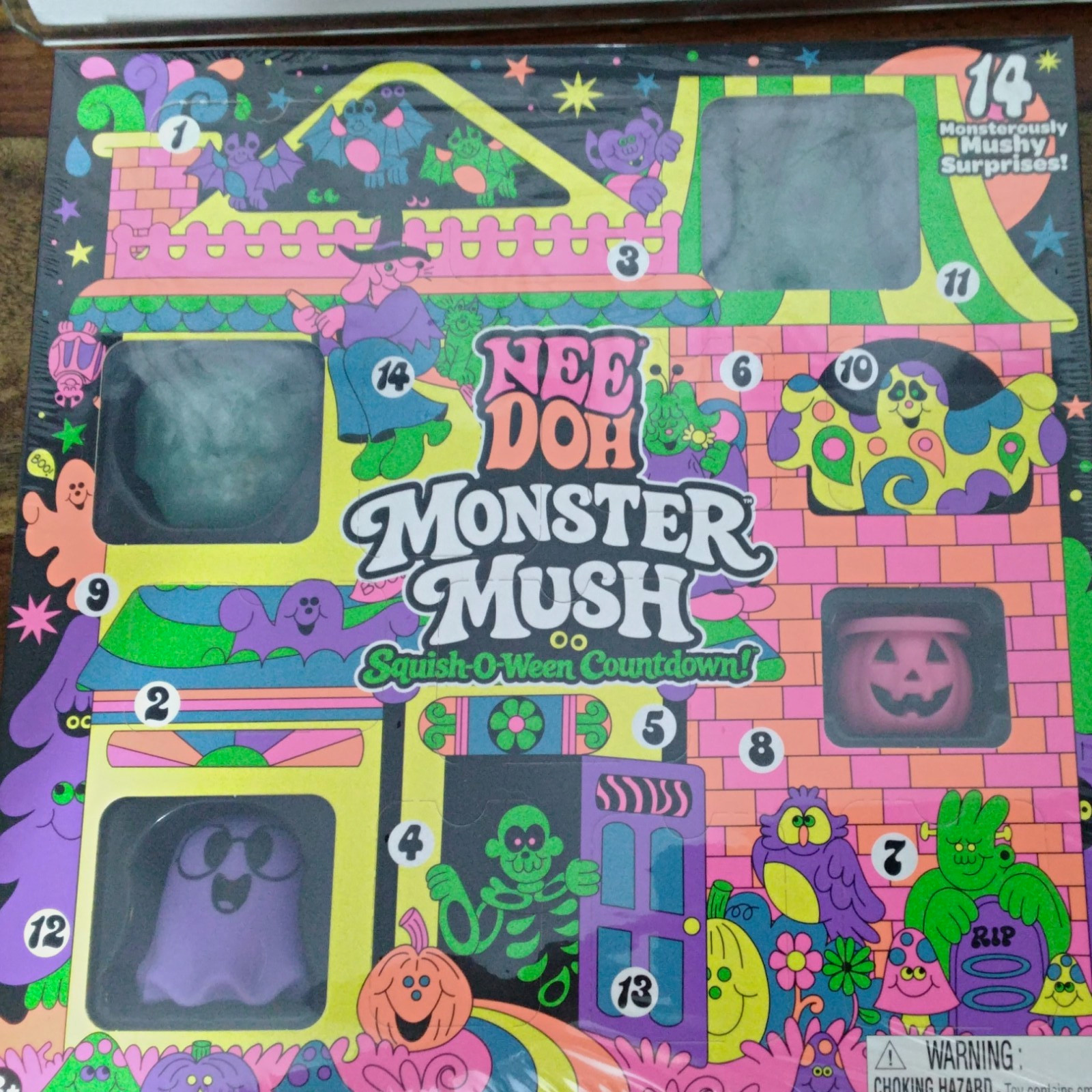 NeeDoh Monster Mush Squish-O-Ween Halloween Countdown Squeeze Toy Set 2024 NeeDoh Monster Mush Squish-O-Ween Halloween Countdown Squeeze Toy Set 2024