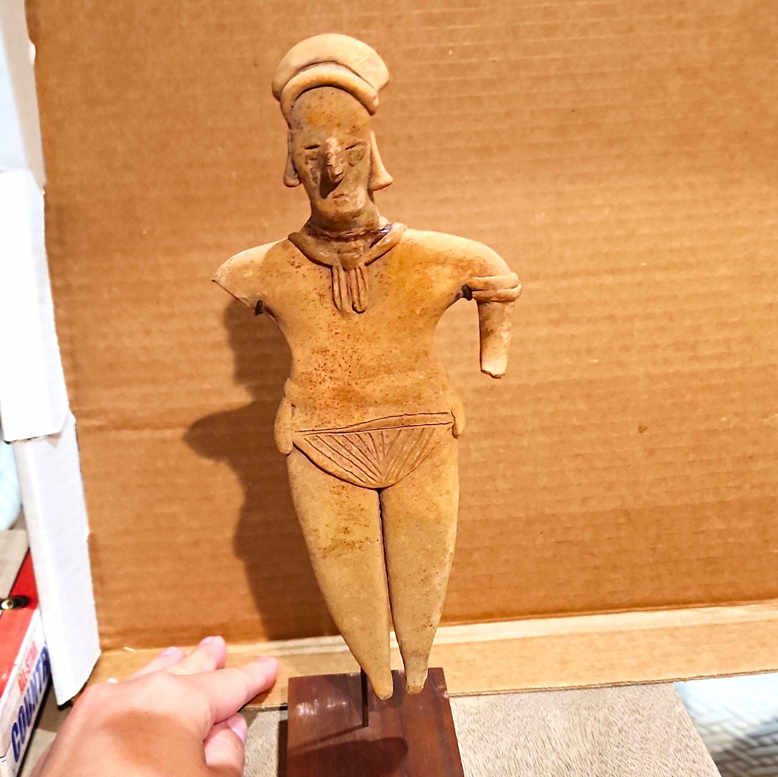 Authentic Pre-Columbian Colima Pottery Flat Figure West Mexico 300BC-200AD Authentic Pre-Columbian Colima Pottery Flat Figure West Mexico 300BC-200AD