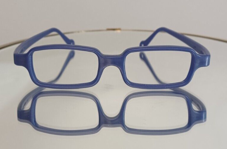 MIRAFLEX New Baby OM Eyeglasses Frames INDIGO (dark Blue)   42-17  New ITALY