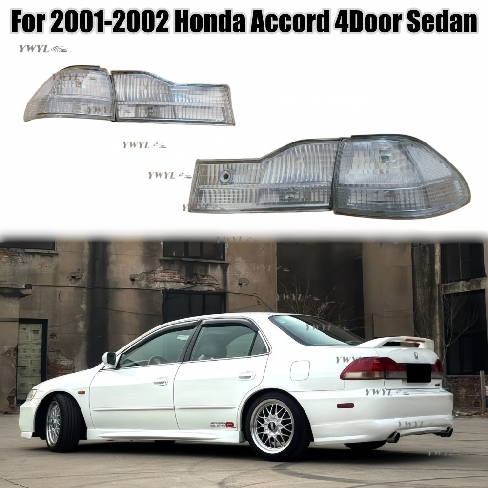 4PCS Clear Lens Rear Tail Lights Brake Lamp for 2001-2002 Honda Accord 4DR Sedan 4PCS Clear Lens Rear Tail Lights Brake Lamp for 2001-2002 Honda Accord 4DR Sedan