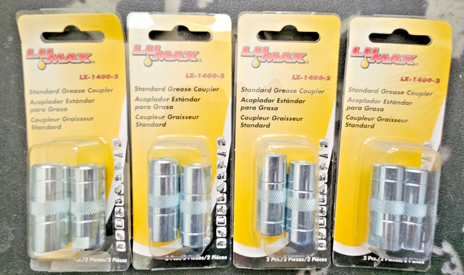 Lumax 1/8 in. NPT Standard Grease Coupler 4 Pack