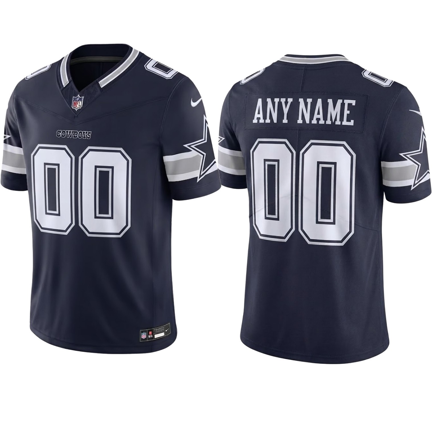 Men\'s Dallas Cowboys Navy F.U.S.E. Limited Custom Stitched
