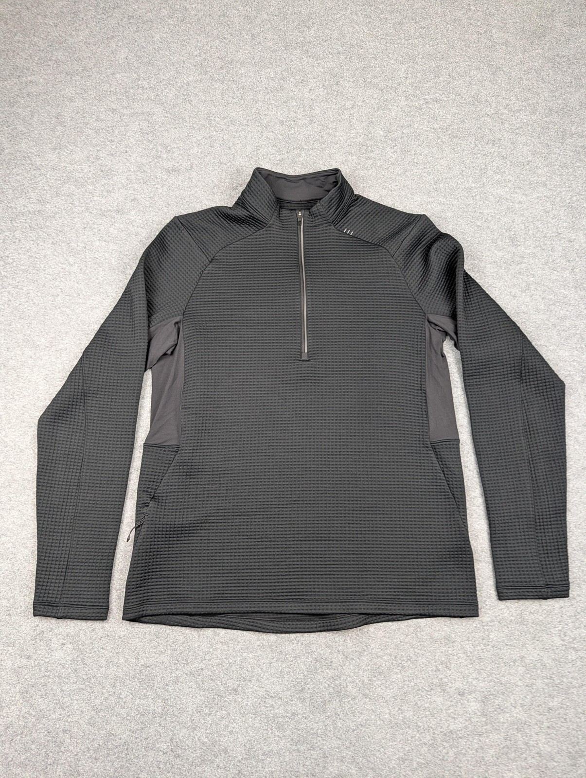 Lululemon Pullover Mens Large Gray 1/4 Zip Long Sleeve Running Training Layer Lululemon Pullover Mens Large Gray 1/4 Zip Long Sleeve Running Training Layer