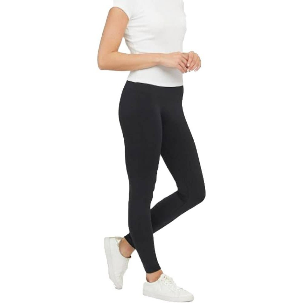 Assets by Spanx Leggings Women Size Medium Black High Waist Seamless 20339R