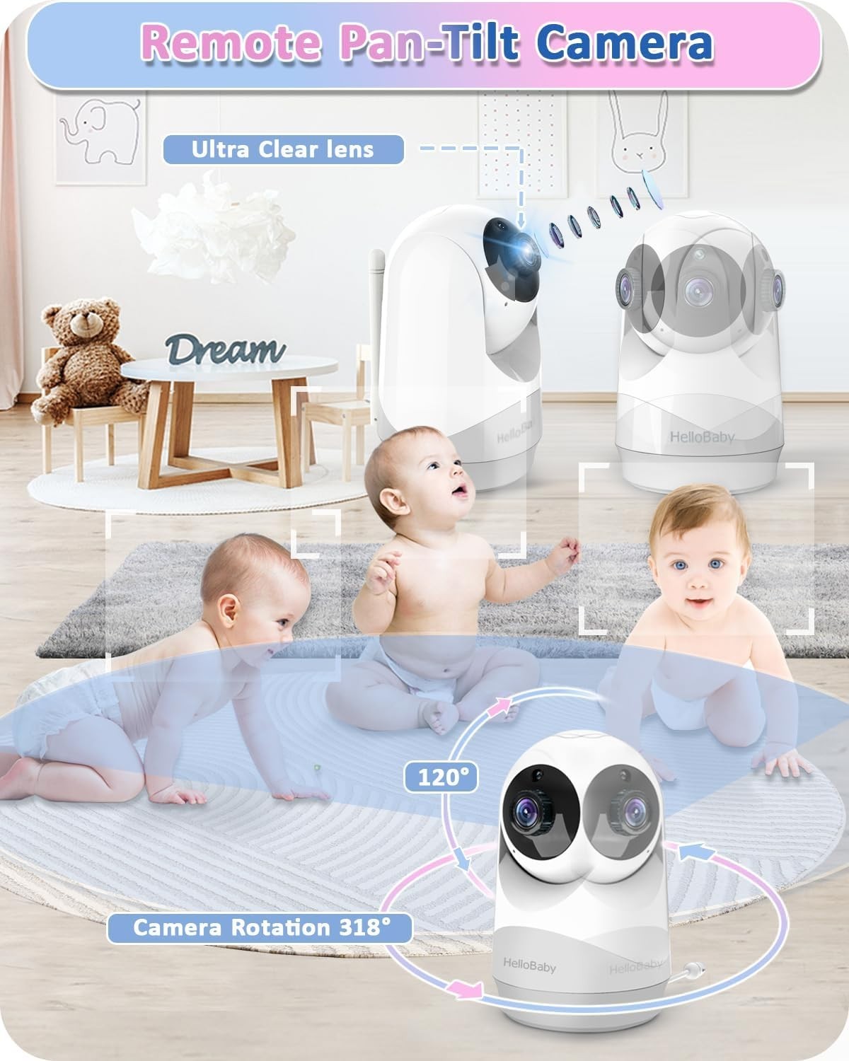 HelloBaby No WiFi Baby Monitor 5\