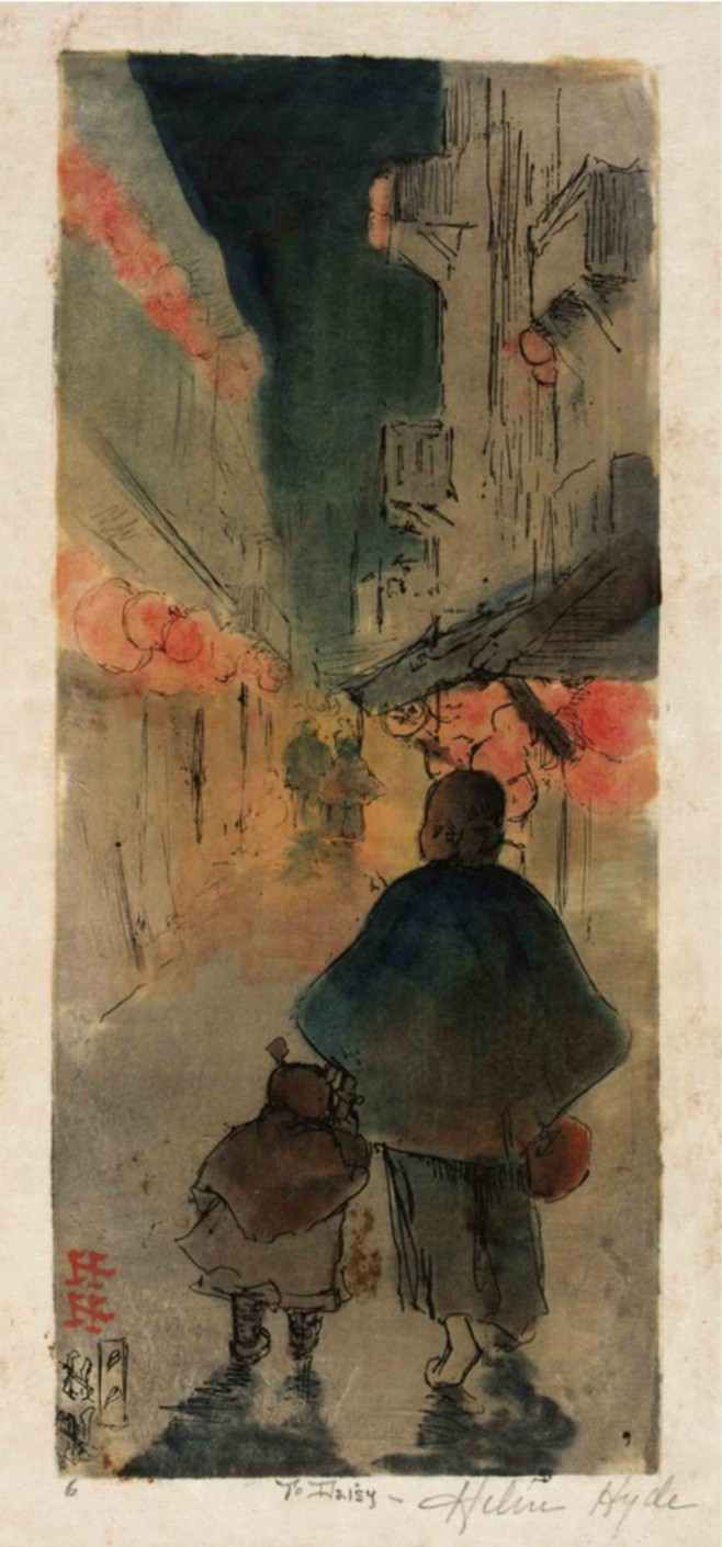 Helen Hyde Alley in Chinatown : Archival Quality Giclée Art Print 1898