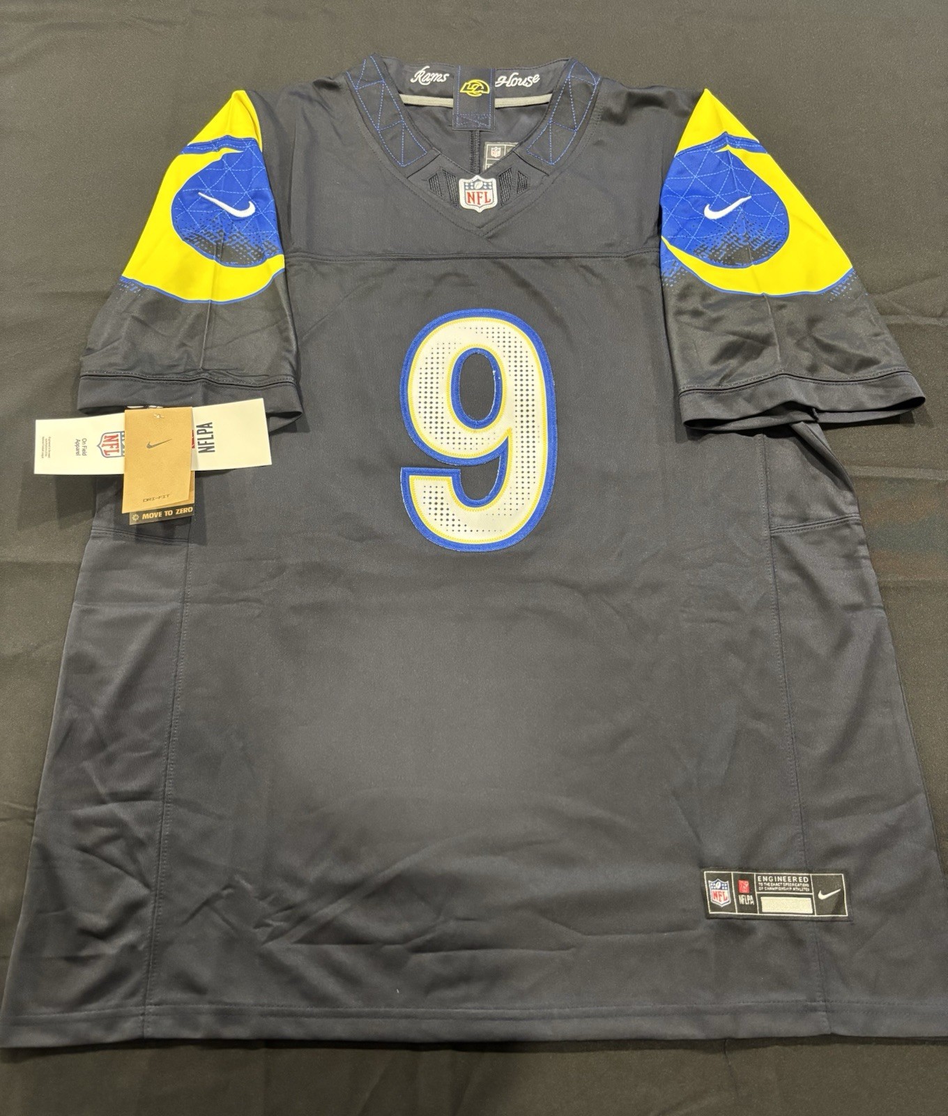 #9 Matthew Stafford F.U.S.E Black Rivalries Limited Stitched Jersey size L NEW
