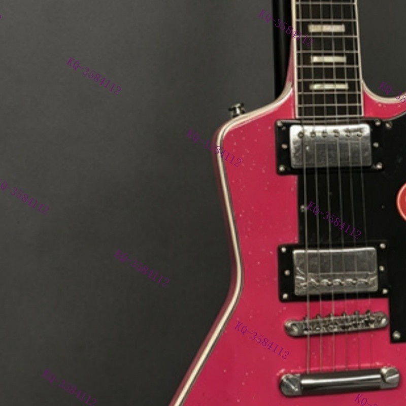 Solid Electric Guitar Stainless Rounded Fret Edge Sparkling Prink 