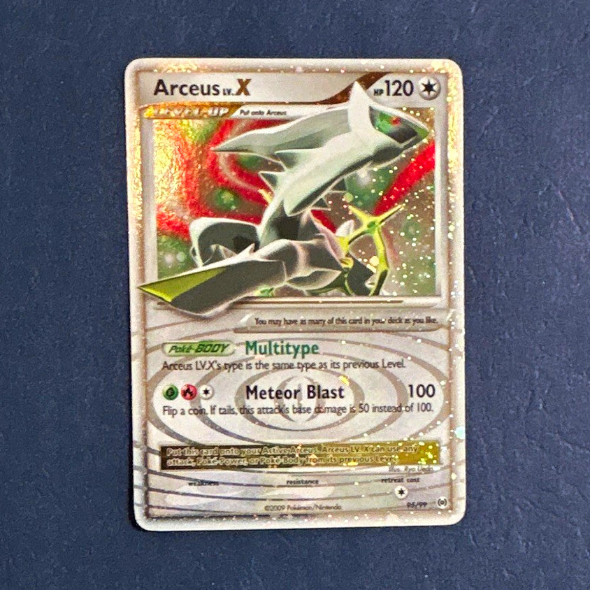 Arceus LV.X 95/99 Arceus Ultra Rare Holo Pokémon TCG English HP 120 Level Up Arceus LV.X 95/99 Arceus Ultra Rare Holo Pokémon TCG English HP 120 Level Up
