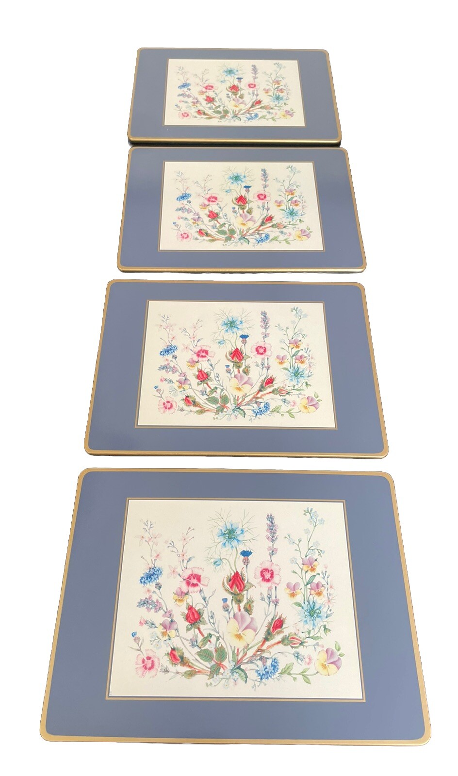 AYNSLEY SIX PLACE MATS/ACRYLIC LUXURY FINISH/MADE IN ENGLAND