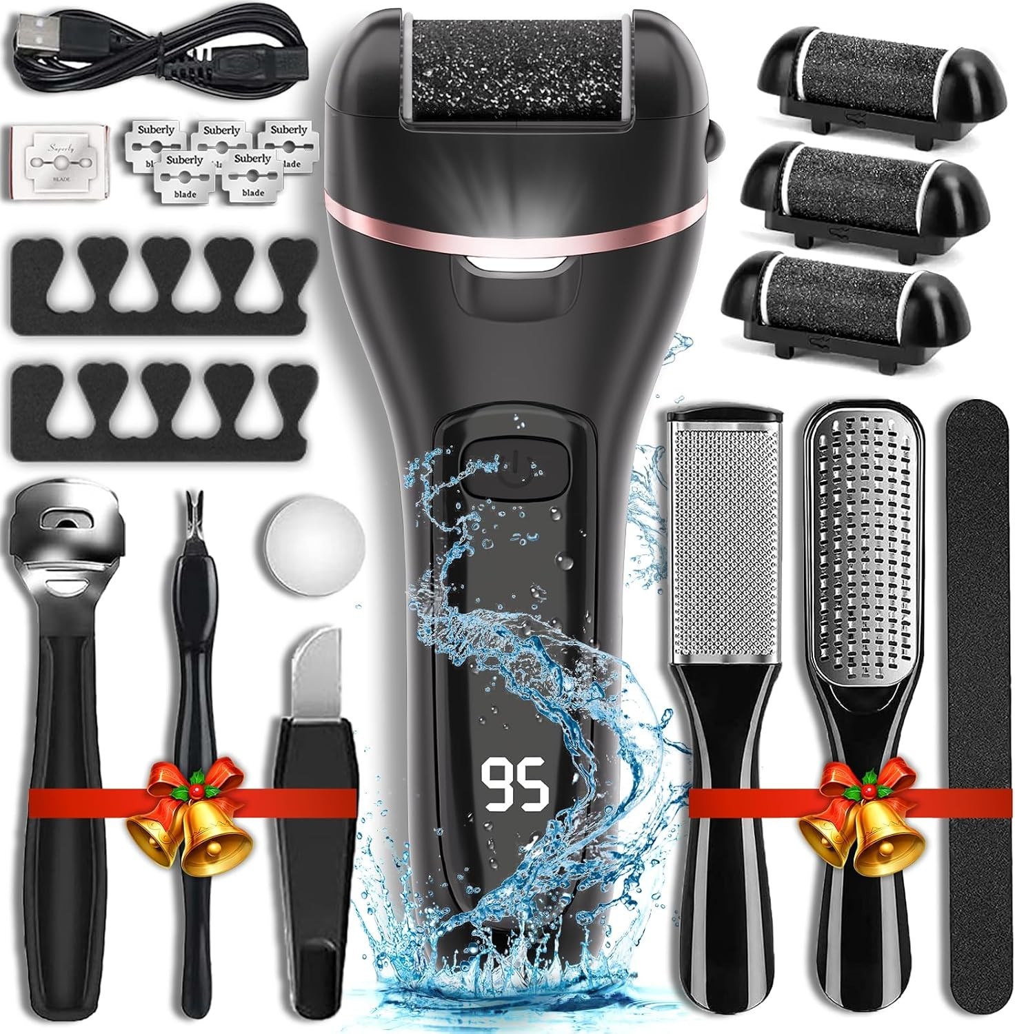 Professional Electric Feet Grinder File Callus Dead Skin Remover Pedicure Tool..
