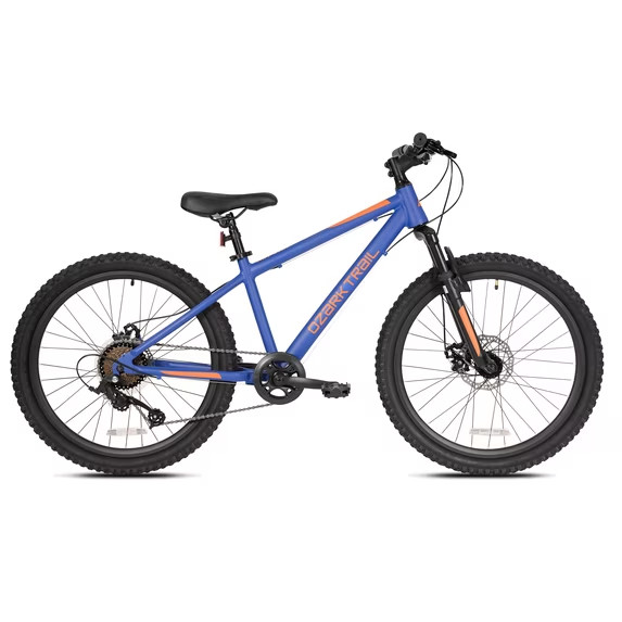 24 in Mountain Bike, Blue, Fits Riders 4 ft 6 - 5 ft 6