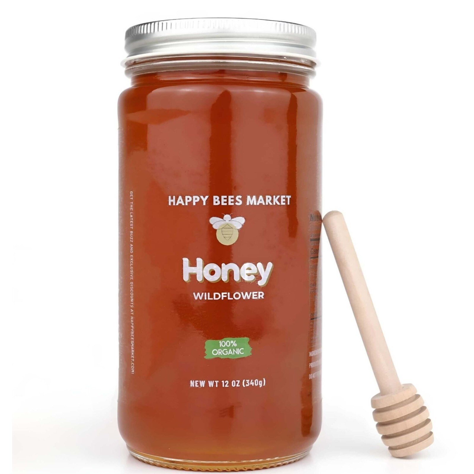 Happy Bees Market 100% Organic Wildflower Honey – Pure, Raw, and Unfiltered Happy Bees Market 100% Organic Wildflower Honey – Pure, Raw, and Unfiltered