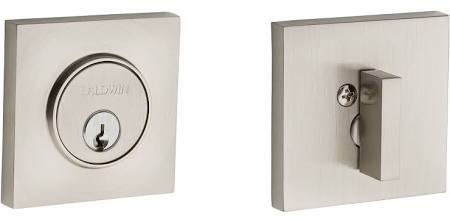Baldwin 8220056 8220 Santa Monica Contemporary Square Single Cylinder Deadbolt, 