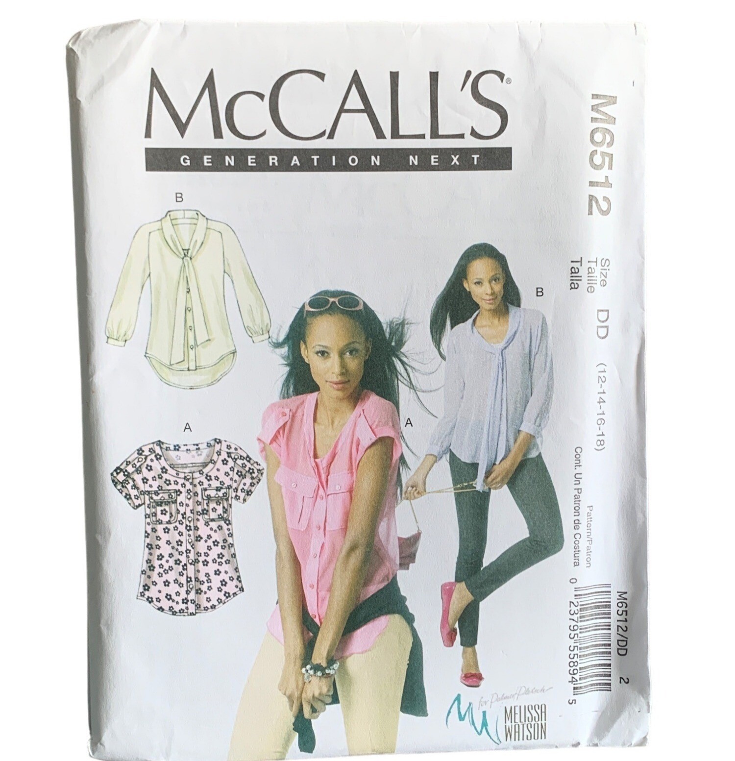 McCalls M6512 Generation Next Womens Shirt Pattern Size 12-14-16-18 Uncut McCalls M6512 Generation Next Womens Shirt Pattern Size 12-14-16-18 Uncut