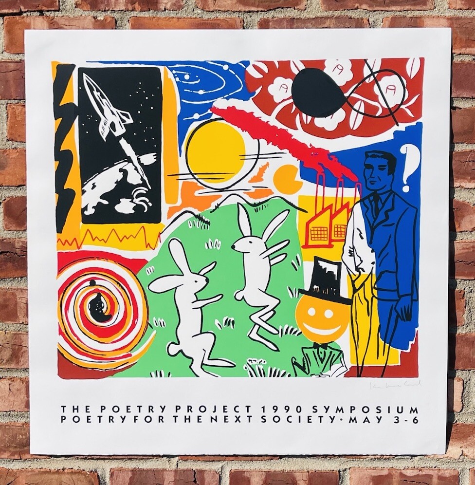 American Artist Kim MacConnel Signed Screenprint. Brooke Alexander Gallery NYC