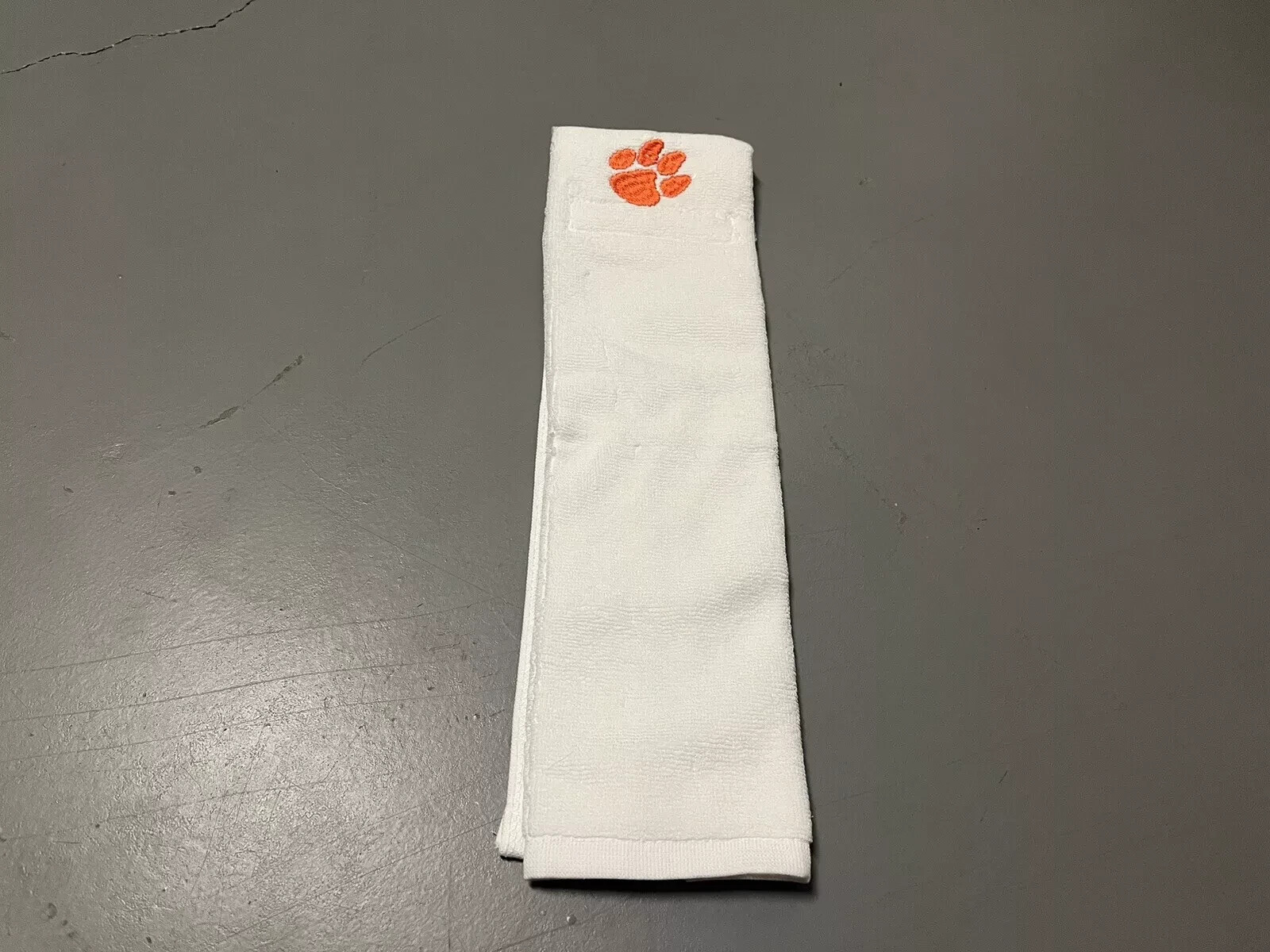 Clemson Tigers Team Issued White Player Exclusive Game Towel Football