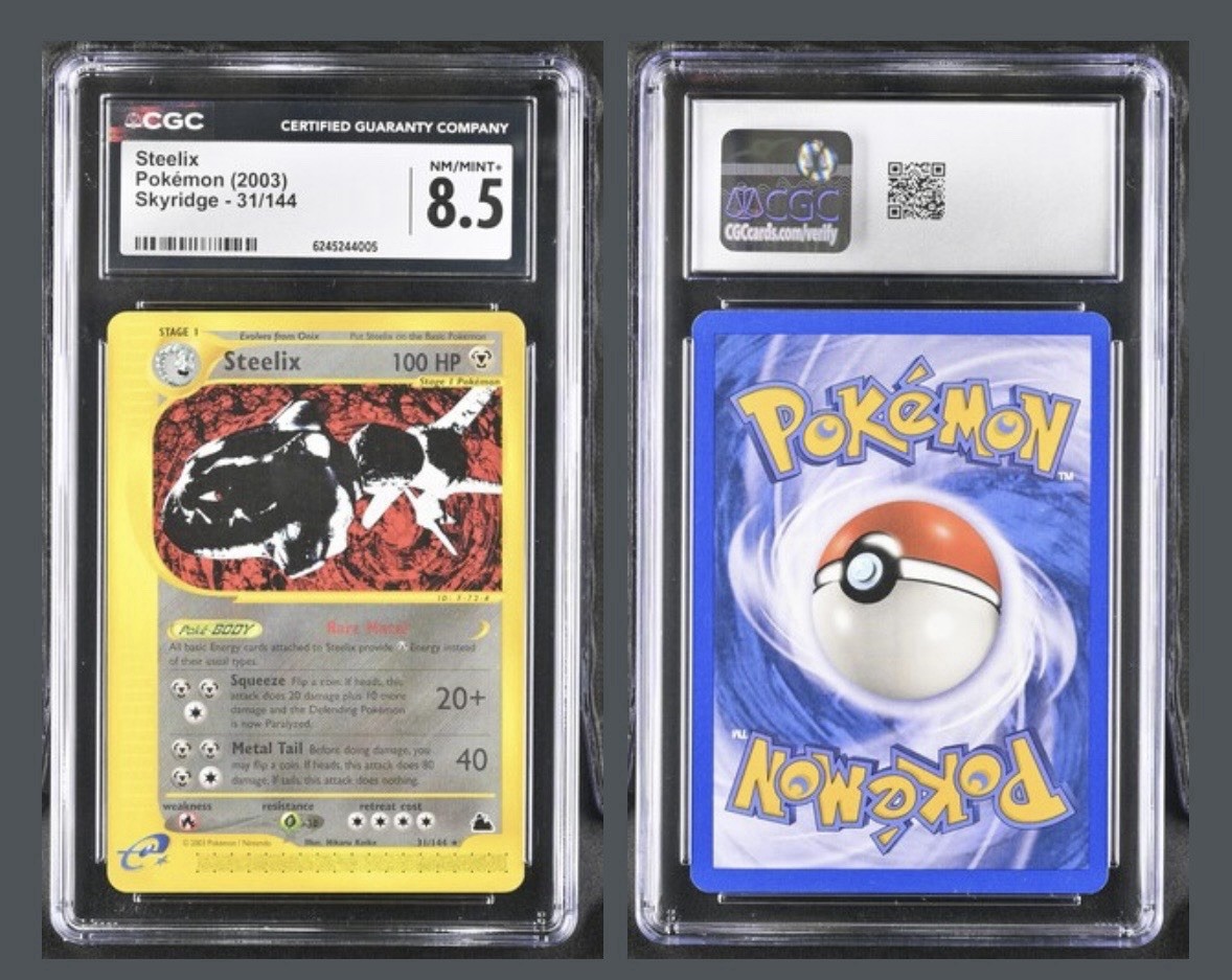 Pokemon Steelix 31 - Aquapolis - CGC 8.5 Pokemon Steelix 31 - Aquapolis - CGC 8.5