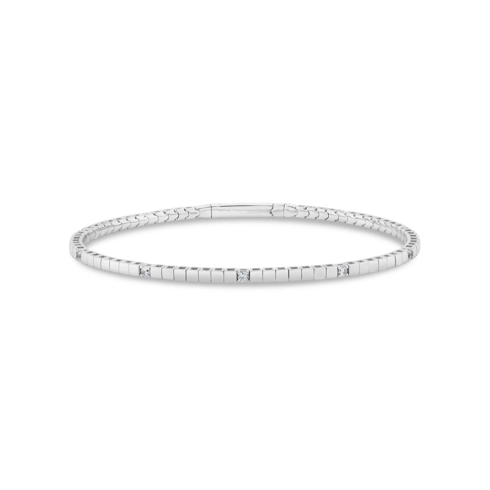 Authentic Crislu Flex Station Bracelet in Platinum