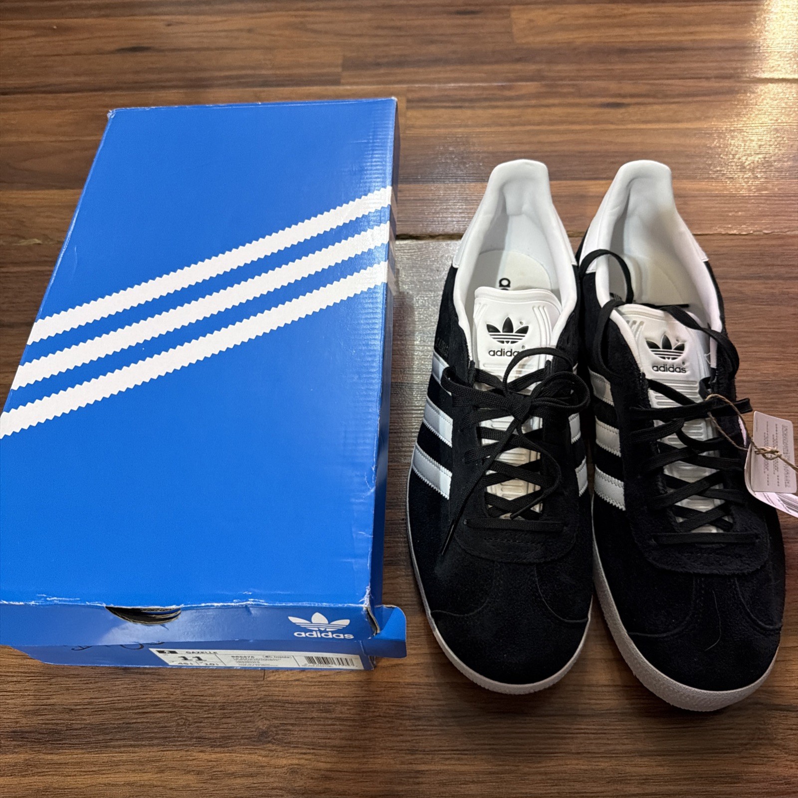 Adidas Originals Gazelle Core Black Cloud White Gold Men\'s-BB5476