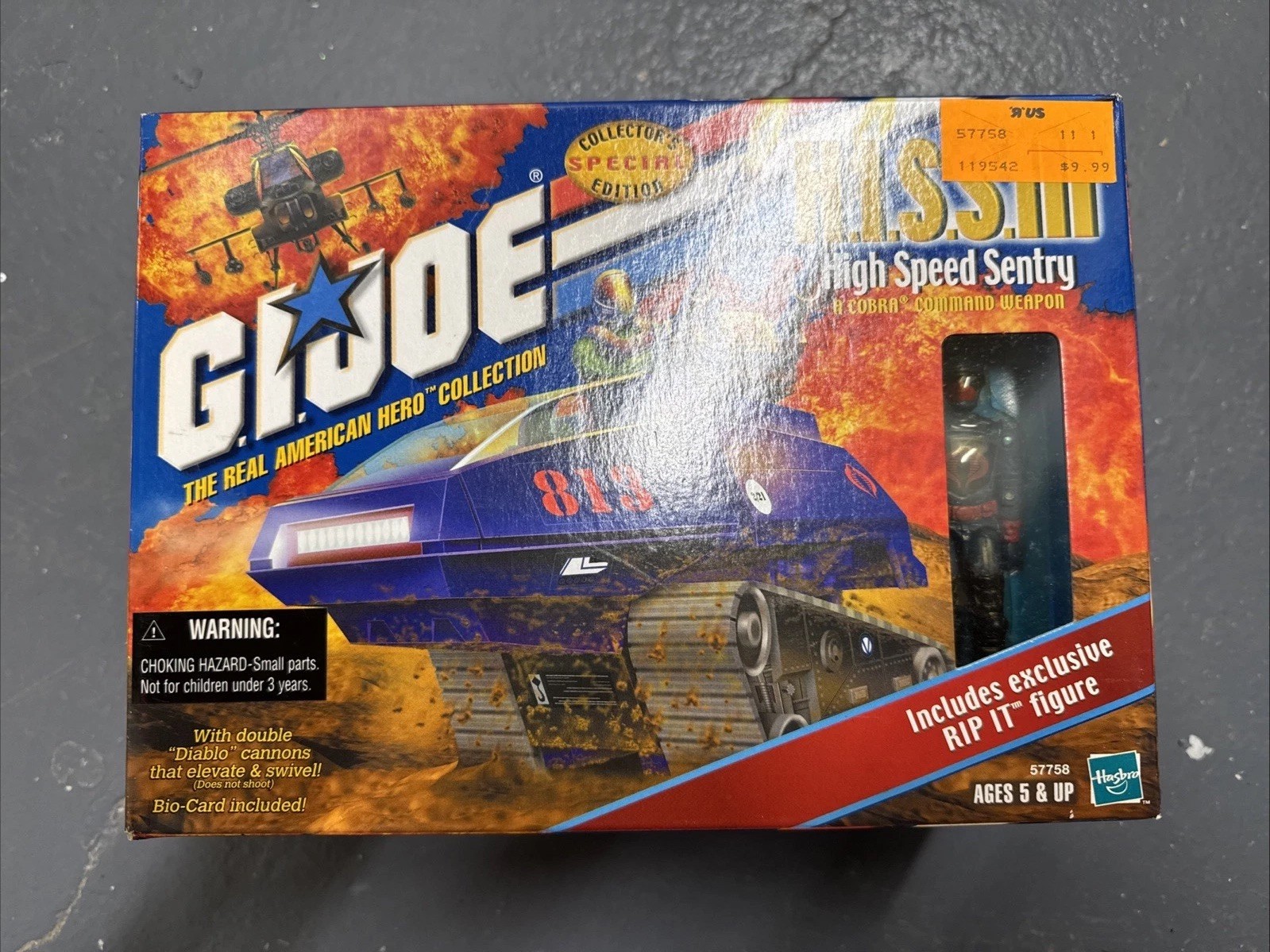 2000 Hasbro GI JOE HISS III High Speed Sentry with Rip It figure (NEW)