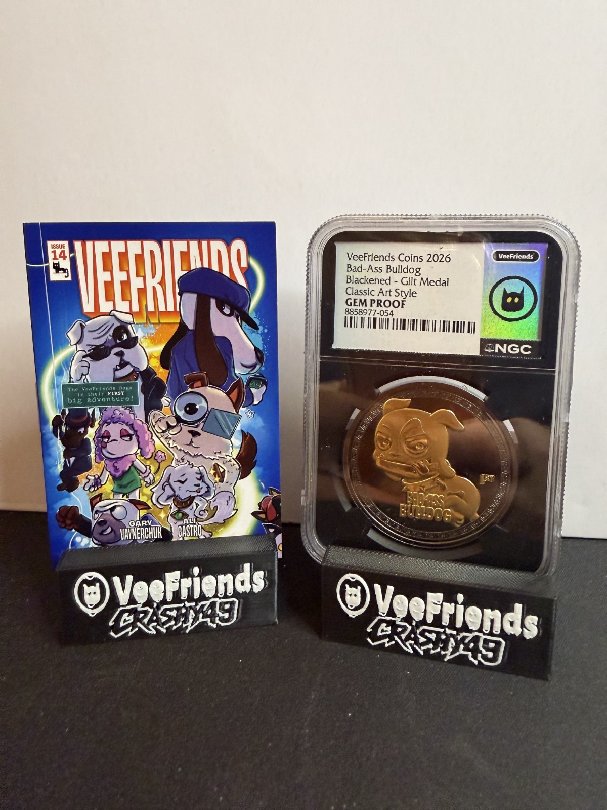 2026 VeeFriends Bad-Ass Bulldog Classic Art Blackend Coin + Comic #14 2026 VeeFriends Bad-Ass Bulldog Classic Art Blackend Coin + Comic #14