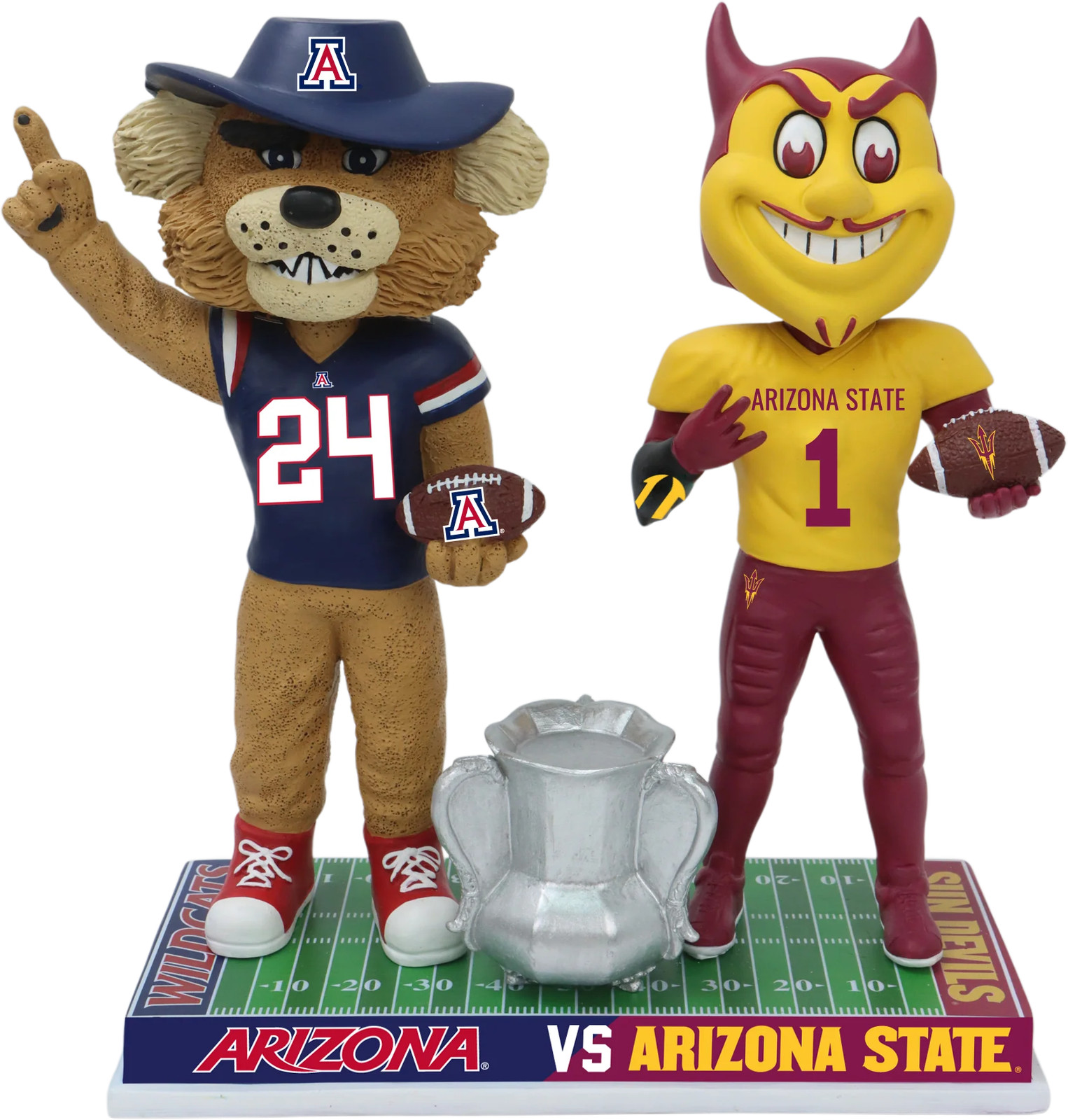 Arizona Wildcats vs. Arizona State Sun Devils Football Rivalry Bobblehead NCAA