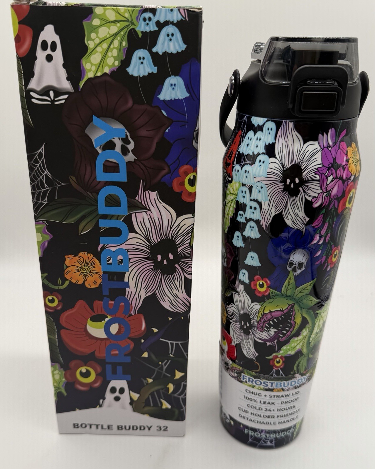 Frost Buddy Bottle Buddy 32oz Toxic Bloom Glow in the Dark Sold Out New