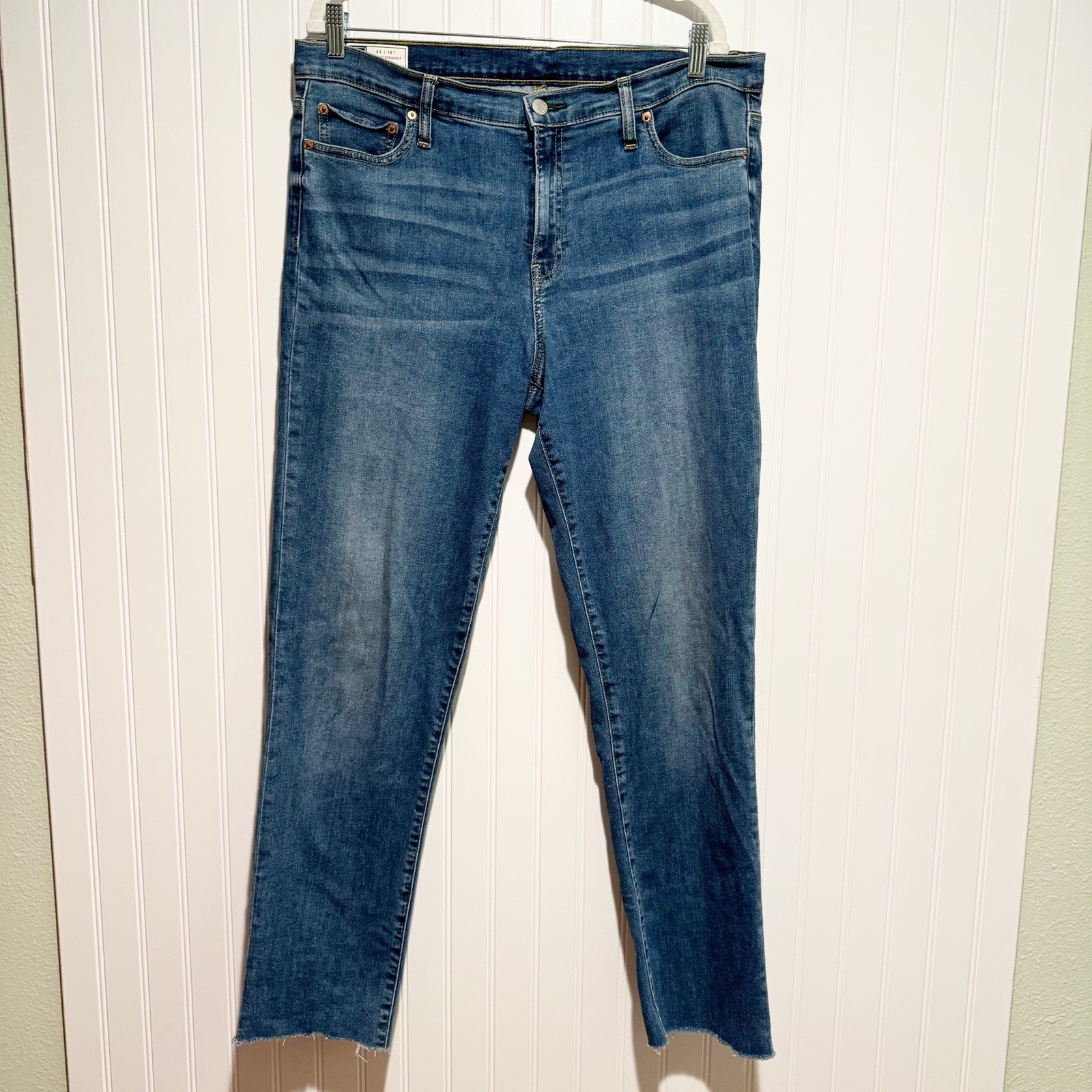 GAP Classic Straight Mid Rise Jeans Size 16 Tall GAP Classic Straight Mid Rise Jeans Size 16 Tall