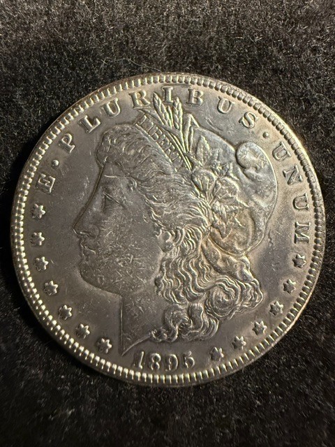 1895-S Morgan Silver Dollar F/VF DETAILS 90% Silver Coin Very Nice Key Date