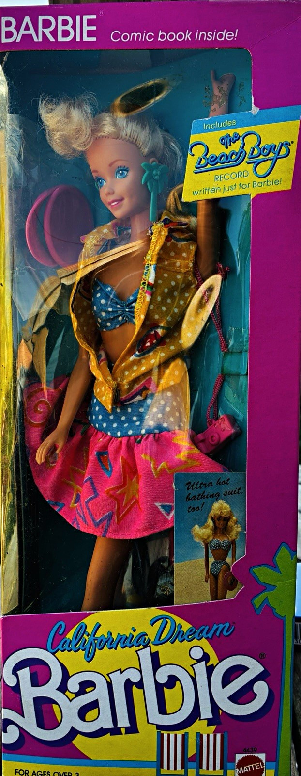 Mattel Barbie California Dream Doll 1987 MPN 4439 12in w/ Outfit & Accessories