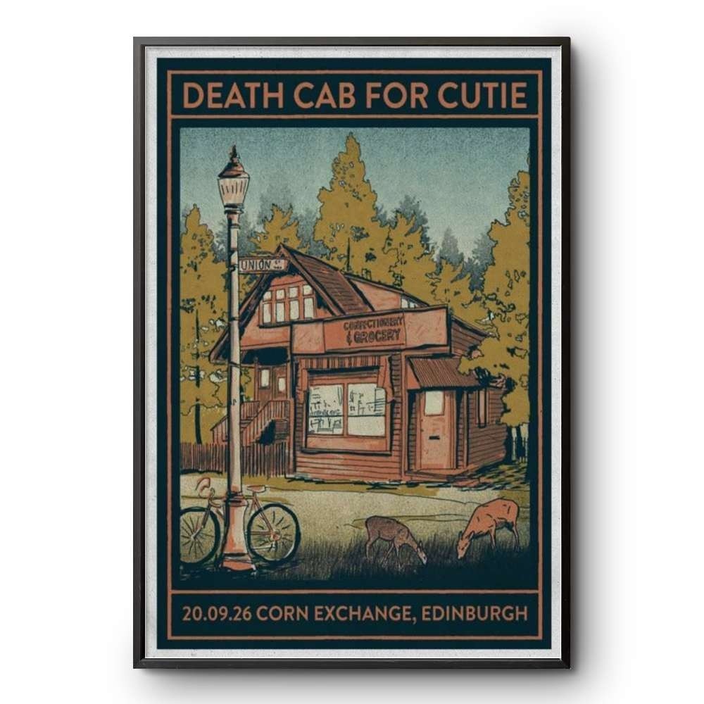 Death Cab For Cutie Edinburgh Corn Exchange 2026 Concert Poster