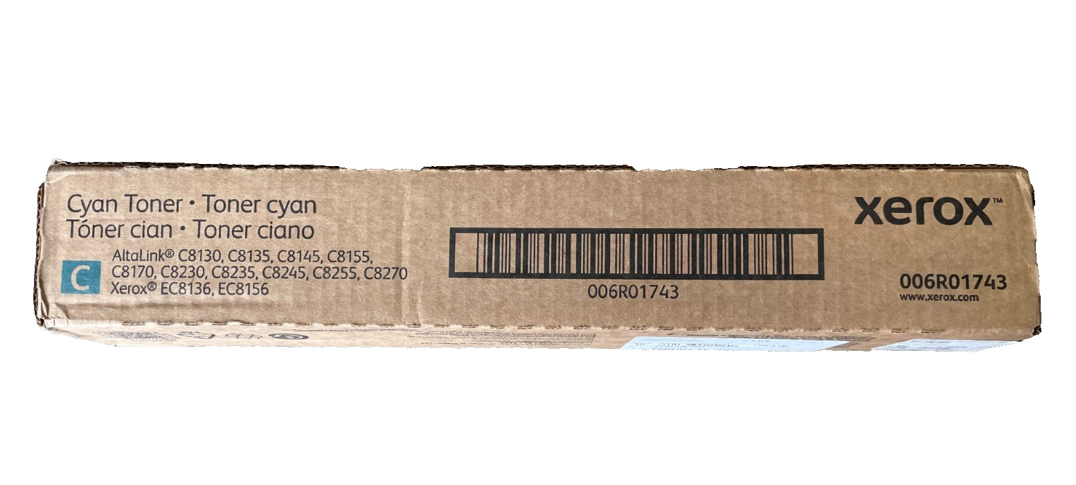 Genuine Xerox 006R01743 Cyan Toner AltaLink C8130 C8135 C8145 C8155 C8170 NEW